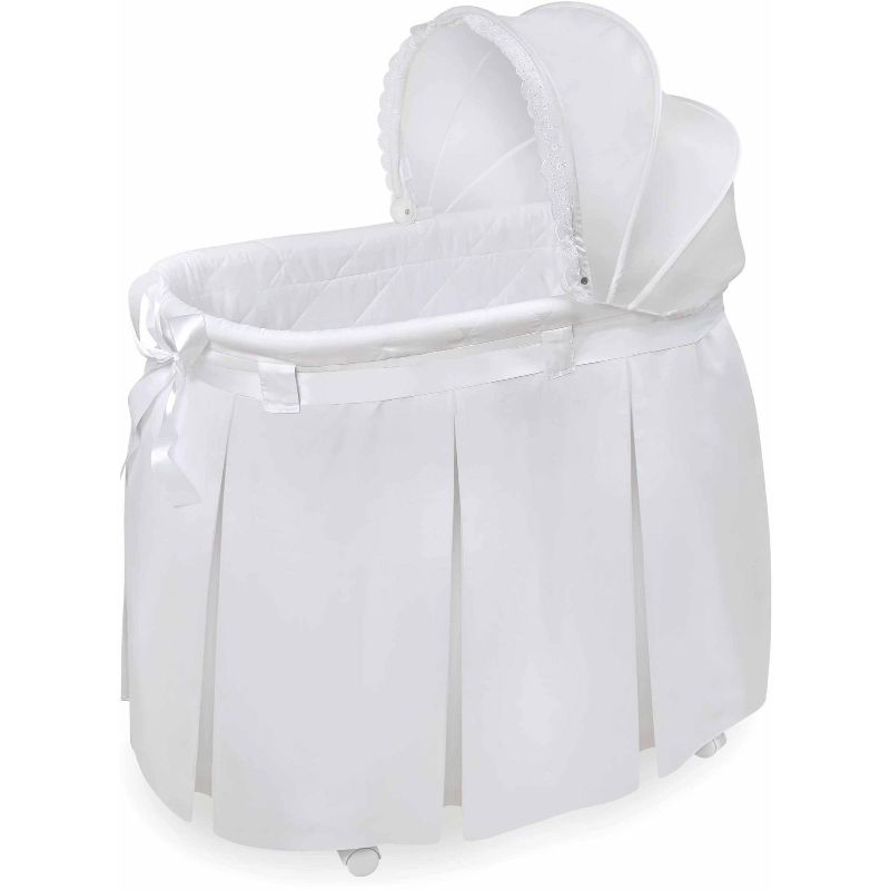 Photo 1 of  Wishes Oval Bassinet with Bedding by Badger Basket 