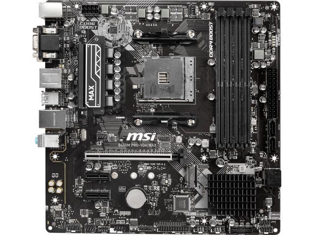 Photo 1 of  Msi Mb B450m Pro-vdh Max Am4 B 