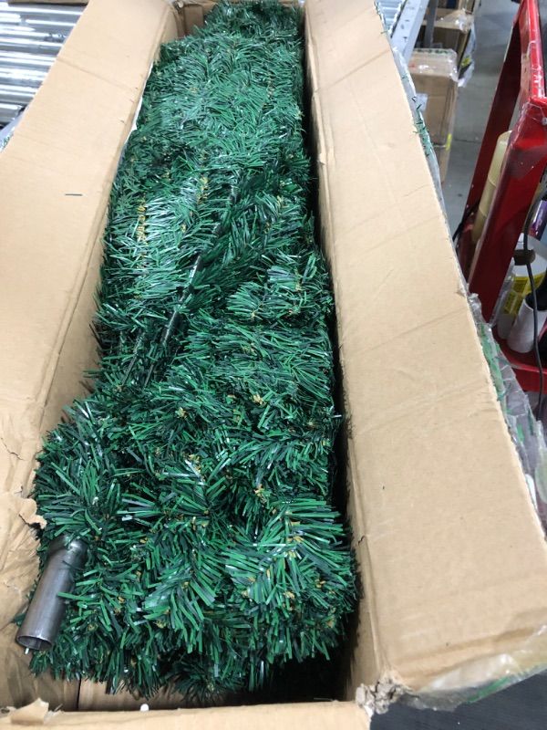 Photo 2 of 6 Ft Premium Christmas Tree with 1200 Tips for Fullness - Artificial Canadian Fir Full Bodied Christmas Tree with Metal Stand, Lightweight and Easy to Assemble 6FT