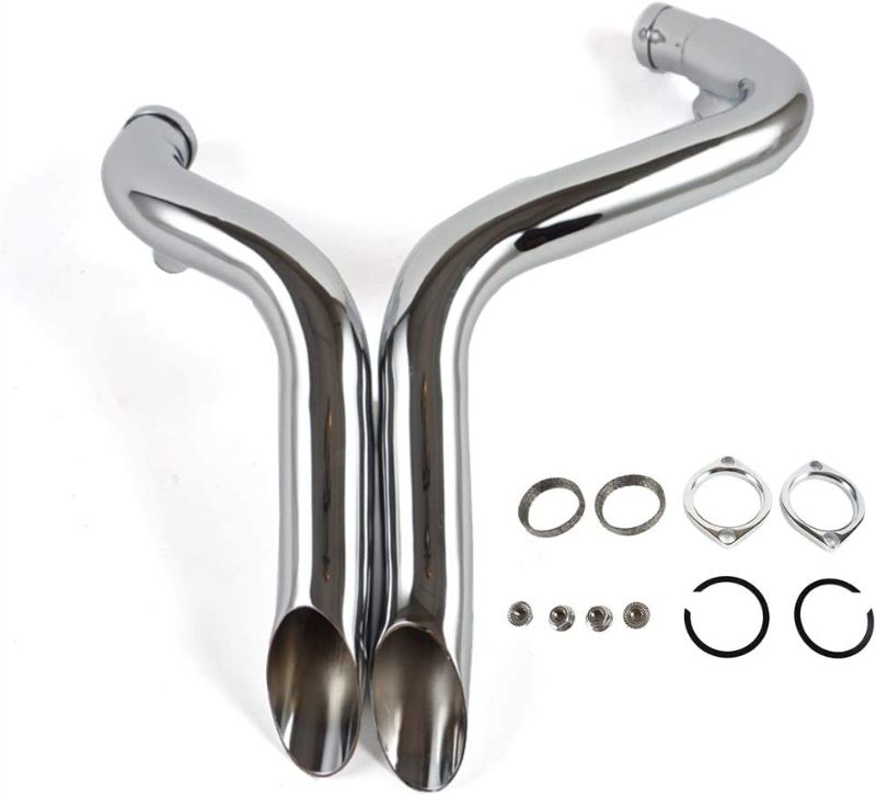 Photo 1 of 2" Exhaust for Harley Sportster,Touring,Softail 1984-2022, Only for Forward Control-Chrome
