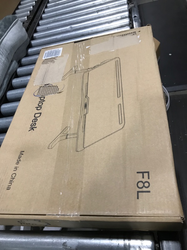 Photo 1 of Laptop Desk for Bed, KLEAR Foldable and Heights Angles Adjustable Laptop Table with Extral Drawstring Bag, Laptop Desk for Eating, Working, Writing, Gaming, Drawing with 2 Drawers Gray X-Large (15.7"x23.6"-Bag)