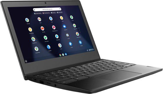 Photo 1 of Lenovo - Chromebook 3 11.6" HD Laptop - Celeron N4020 - 4GB Memory - 64GB eMMC - Onyx Black **Account Locked, needs to be factory reset**
