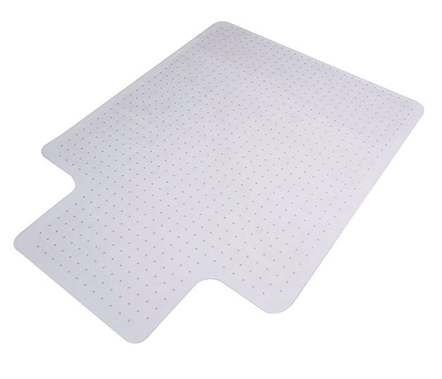 Photo 1 of Mind Reader Standard 36" X 48" Rectangular W/Lip Chair Mat for Carpet, Polypropylene (OFFCMAT-CLR)
