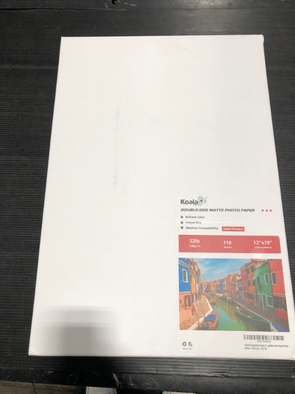 Photo 2 of Koala Thin Presentation Paper Double-Sided Matte for Printing Photo 13X19 Inches 110 Sheets Compatible with Inkjet Printer
