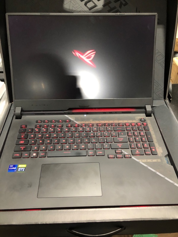 Photo 2 of **Account Locked!!  Needs to be Factory Reset!!* ASUS ROG Strix Scar 17 (2022) Gaming Laptop, 17.3” 240Hz IPS QHD Display, NVIDIA GeForce RTX 3080 Ti, Intel Core i9-12900H, 16GB DDR5, 1TB SSD, Per-Key RGB Keyboard, Windows 11, G733ZX-DS94