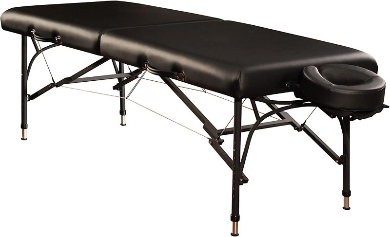 Photo 1 of (STORE SEALED) Mt Massage 28" Violet Light Weight Aluminum Portable Massage Table Package(Black)
