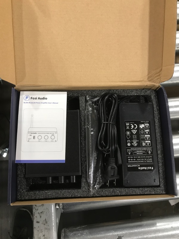 Photo 1 of Fosi Audio BL20A 200W Bluetooth 5.0 Home Audio Stereo Amplifier Hi-Fi Mini Class D Integrated Amp with U-Disk/3.5MM AUX/RCA Input and Remote Control for Home Passive Speakers with Power Supply