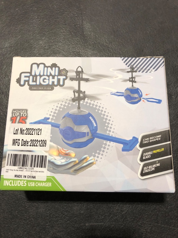 Photo 1 of  Flying Ball, Kids Flying Toys Infrared Induction Models Aircraft Helicopter Ball Kids Gadgets Mini Drone Flying Toys (RGB)
