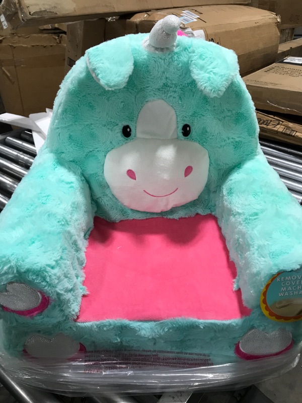 Photo 2 of Animal Adventure | Sweet Seats | Teal Unicorn | Soft Plush Children's Chair