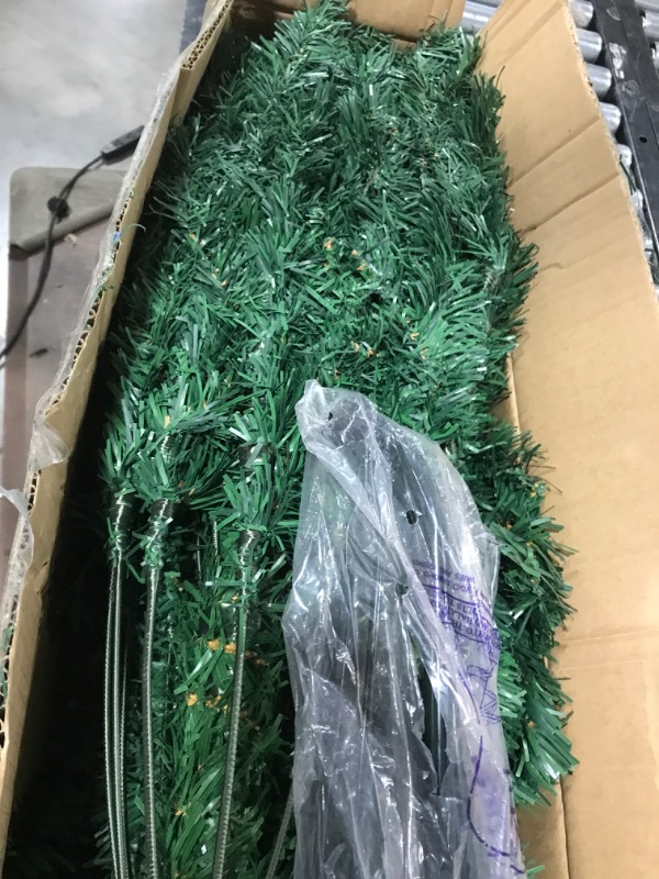 Photo 1 of 6 Ft Premium Christmas Tree with 1200 Tips for Fullness - Artificial Canadian Fir Full Bodied Christmas Tree with Metal Stand, Lightweight and Easy to Assemble 6FT
