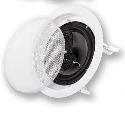 Photo 1 of Acoustic Audio by Goldwood CS-IC83 8” 3-Way In Ceiling Home Theater Speaker System (White)