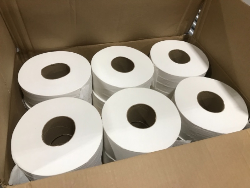 Photo 2 of Tork Jumbo Toilet Paper Roll White T22, Universal, 2-ply, 12 x 1000', TJ0922A