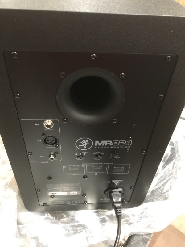 Photo 5 of Mackie MR Series, Studio Monitor 8-Inch with 65 Watts of Bi-Amplified Class A/B Amplification, Powered (MR824) Monitor Speaker 8-inch