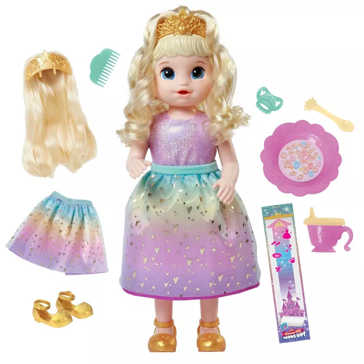 Photo 1 of Baby Alive Princess Ellie Grows Up! Growing and Talking Baby Doll - Blonde Hair

