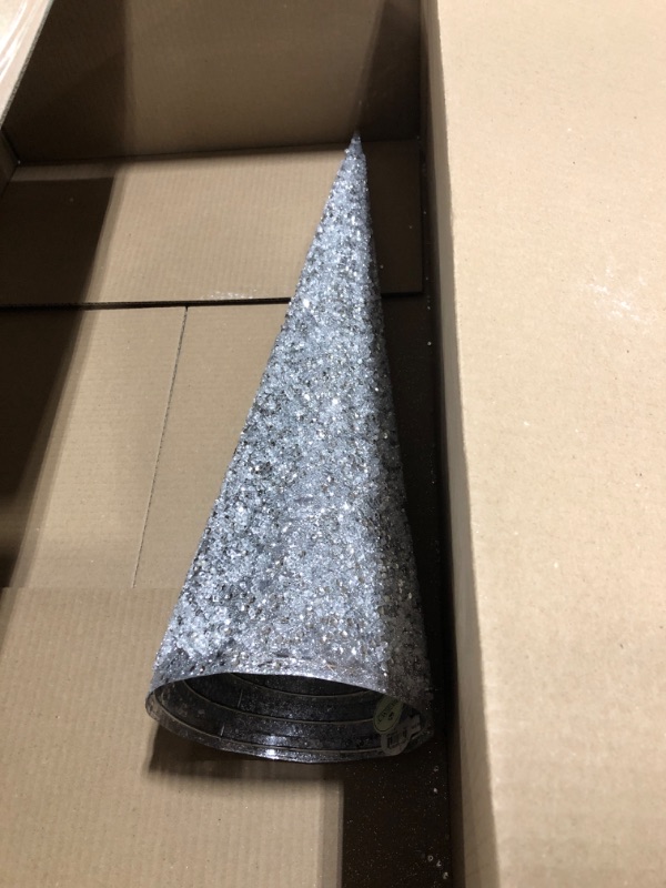 Photo 1 of 18-24-30" Sequin Bead Cone Tree Set of 3 - 18"-24"-30"