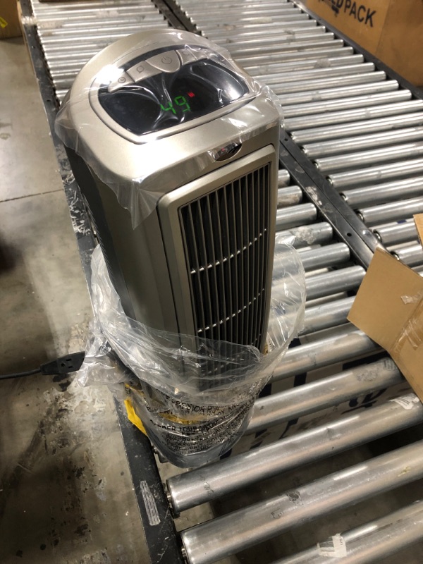 Photo 2 of Lasko 1500W Digital Ceramic Space Heater with Remote, 755320, Silver