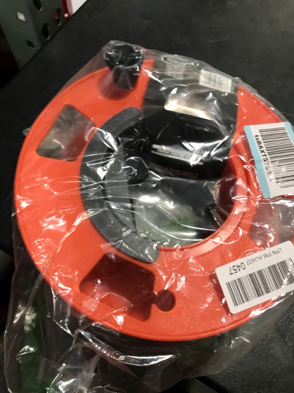 Photo 2 of bayco kw-110 cord storage reel with center spin handle, 100-feet,orange