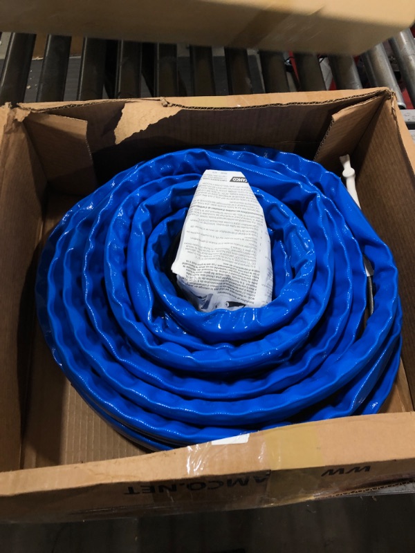 Photo 2 of Camco Heated Drinking Water Hose, - 20° F, 50-Foot, 5/8-Inch ID (22912-A) 50' Cold Weather (Freeze Protection to - 20?F) Frustration-Free Packaging