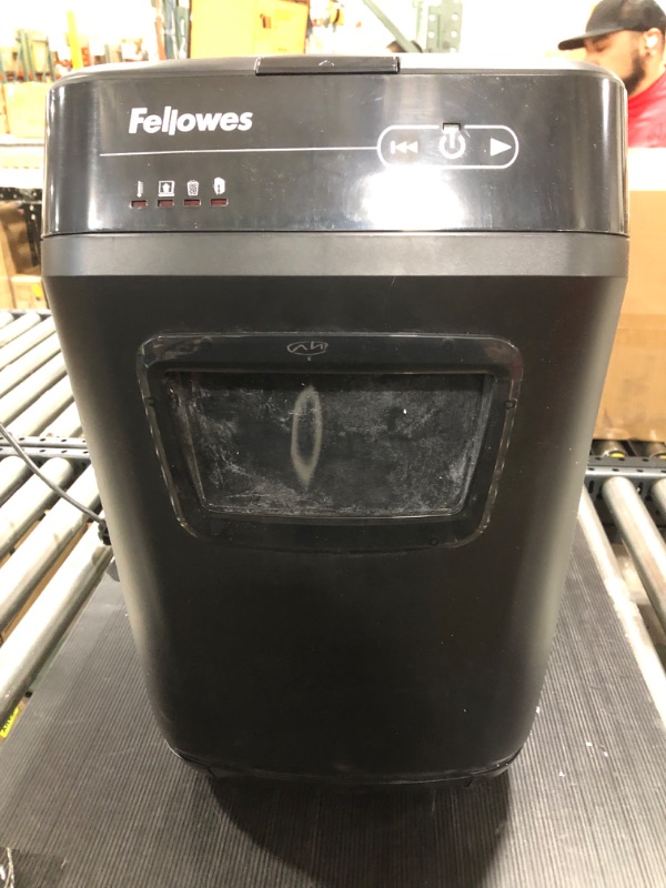 Photo 2 of Fellowes AutoMax 200C 200-Sheet Cross-Cut Auto Feed Shredder, for Hands-Free Shredding (4653501) 200c Shredder