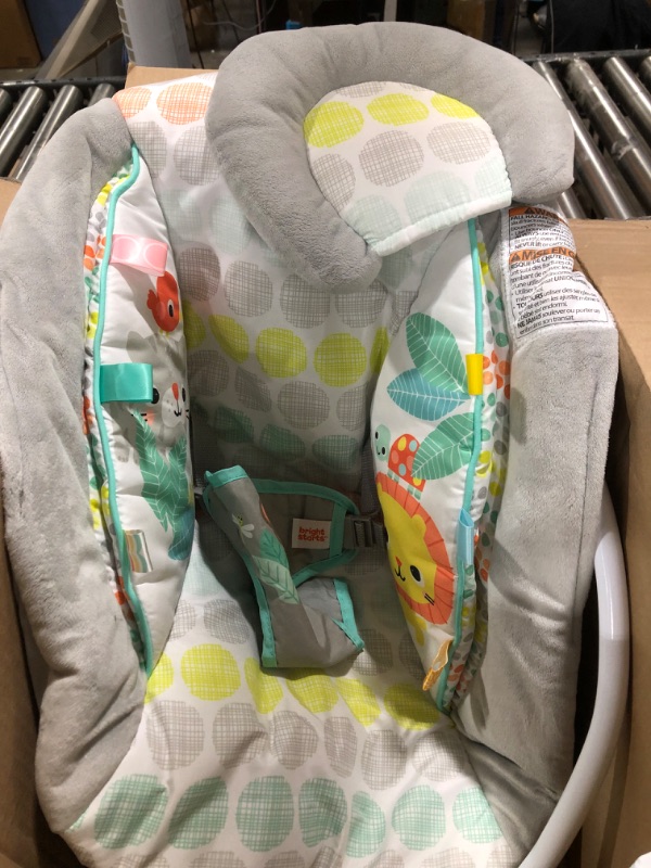 Photo 2 of Bright Starts Whimsical Wild Comfy Baby Bouncer Seat with Soothing Vibration and Music