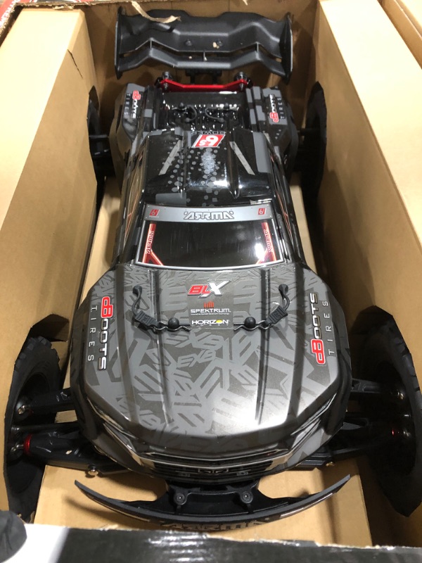 Photo 3 of ARRMA 1/8 KRATON 4WD Extreme Bash Roller Speed Monster RC Truck, Black, ARA106053