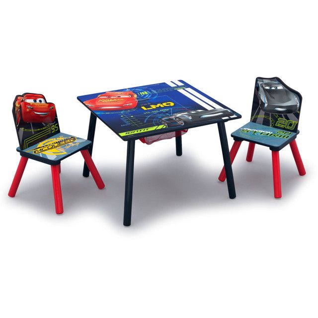 Photo 1 of  TABLE TOP ONLY!!  Delta Children Kids Table and Chair Set With Storage (2 Chairs Included) - Ideal for Arts & Crafts, Snack Time, Homework & More, Disney/Pixar Cars, 3 Piece Set
 TABLE TOP ONLY!!