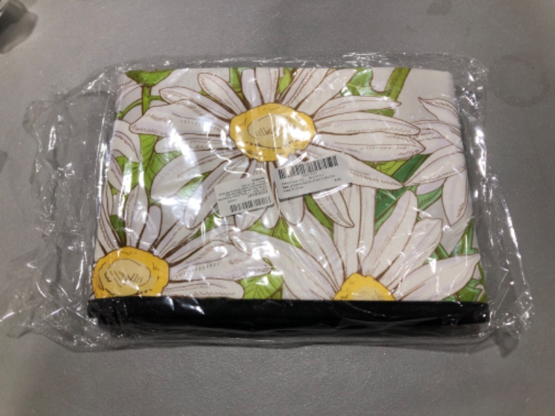 Photo 2 of ZZAEO Kitchen Rugs Watercolor White Daisies Flowers Bee, 39 x 20 inch Kitchen Floor Mat Non Slip Standing Mat