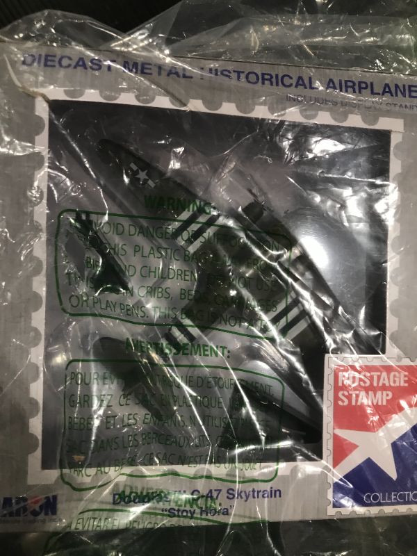Photo 1 of Daron Worldwide Trading Postage Stamp C-47 DC-3 "Stoy Hora" USAAF Vehicle (1/144 Scale)