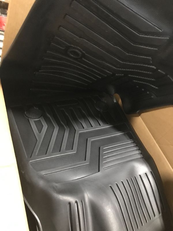 Photo 3 of (6 Pack) Tesla Model Y Floor Mats 2023 2022 2021 2020 3D Full Cover Front Rear Trunk Mats Custom Fits Floor Liners for Tesla Model Y Accessories All-Weather Protect Rear Cargo Liner Mats Model Y ?6 Pack?Floor+Cargo+Trunk Mats