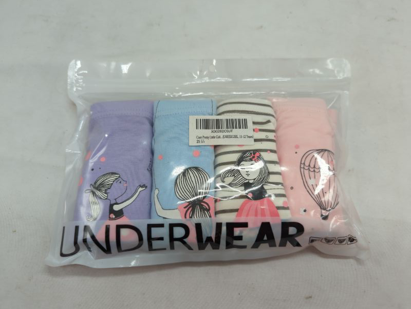 Photo 1 of Core Pretty Little Girls Cotton Boy Shorts Toddler Panties Baby Princess Underwear (Pack of 4) (DRESSGIRL, 11-12 Years)
