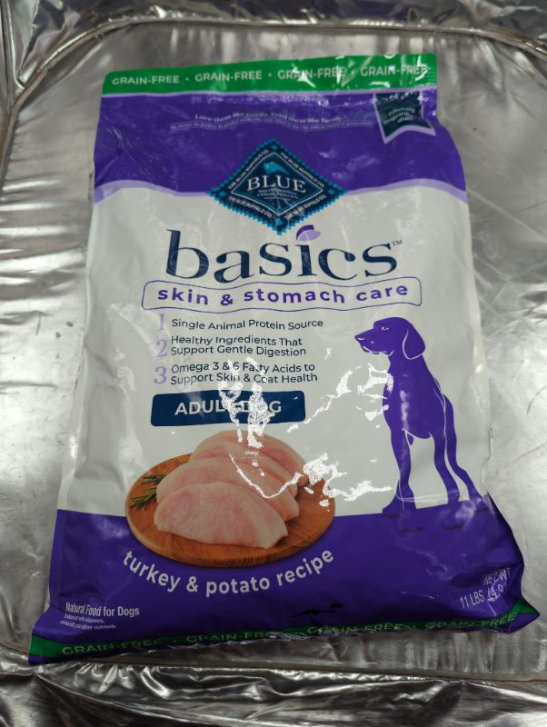 Photo 2 of Blue Buffalo Basics Skin & Stomach Care, Natural Puppy Dry Dog Food, Turkey & Potato 11-lb
