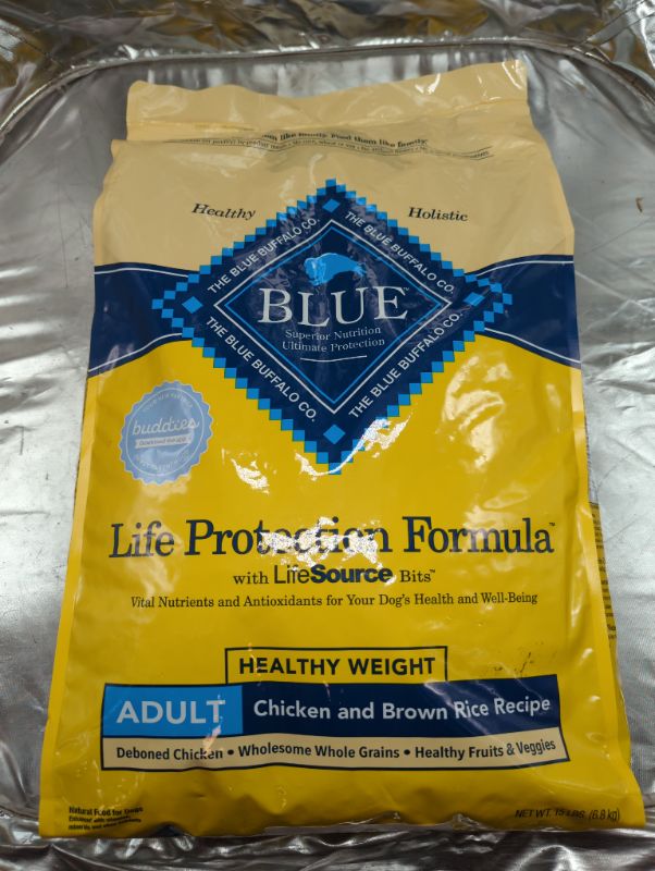 Photo 2 of Blue Buffalo Life Protection Formula Natural Adult Healthy Weight Dry Dog Food, Chicken and Brown Rice 15-lb
