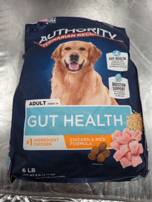 Photo 2 of Authority® Gut Health Adult Dry Dog Food - Chicken - 6lbs
