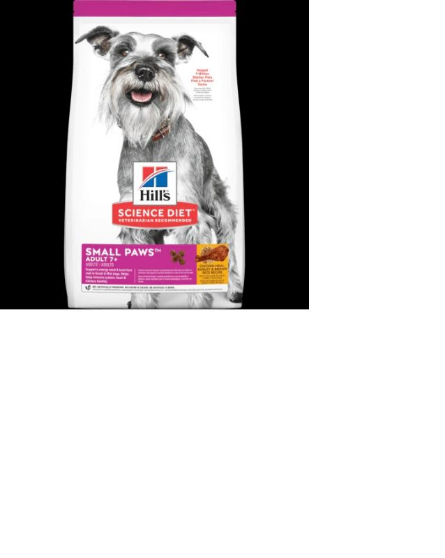 Photo 1 of Science Diet Adult 7+ Small Paws Chicken Meal, Barley & Brown Rice Recipe Dry Dog Food - 4.5lbs
