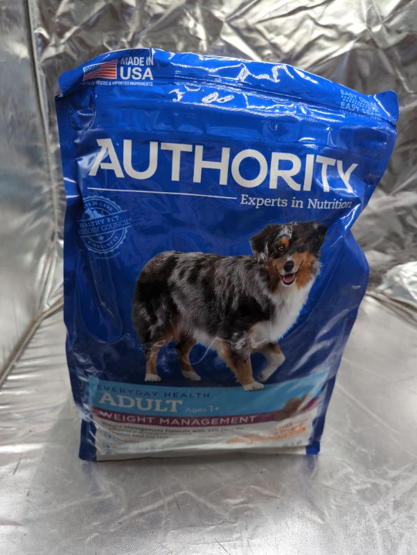 Photo 2 of Authority Adult Dry Dog Food - Weight Management (Chicken and Brown Rice) 6lbs