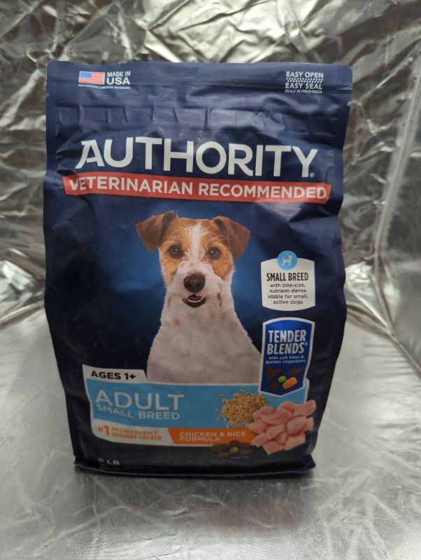 Photo 2 of Authority Adult Small Breed Tender Blends Dry Dog Food (Chicken and Rice) 5lbs