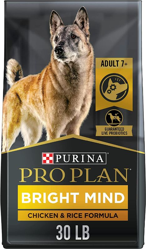 Photo 1 of Purina Pro Plan Senior Dog Food With Probiotics for Dogs, Bright Mind 7+ Chicken & Rice Formula - 30 lb. Bag
