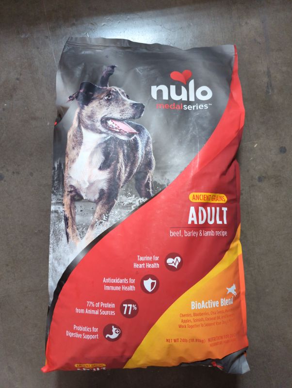 Photo 2 of Nulo MedalSeries Ancient Grains Beef, Barley & Lamb Adult Dry Dog Food, 24 lbs.
