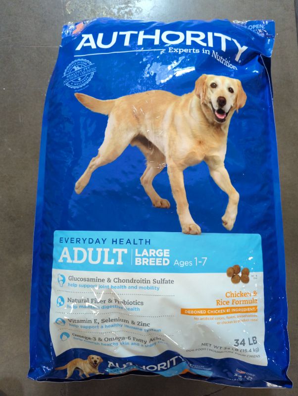 Photo 2 of Authority® Everyday Health Large Breed Adult Dry Dog Food - Chicken & Rice Formula - 34lbs
