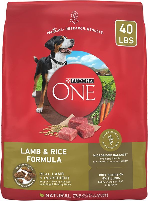 Photo 1 of Purina ONE Dry Dog Food Lamb and Rice Formula - 40 lb. Bag
