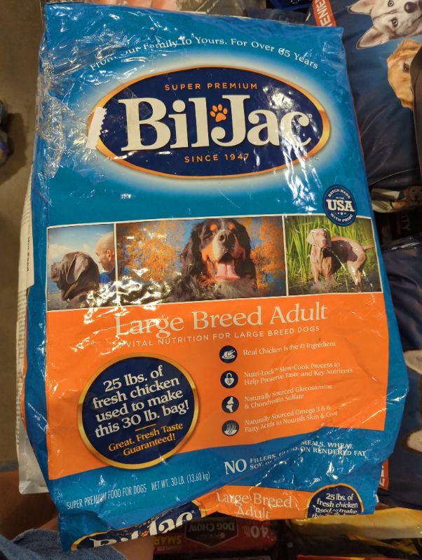 Photo 2 of Bil-Jac Large Breed Adult Dry Dog Food, 30-Pound Bag
