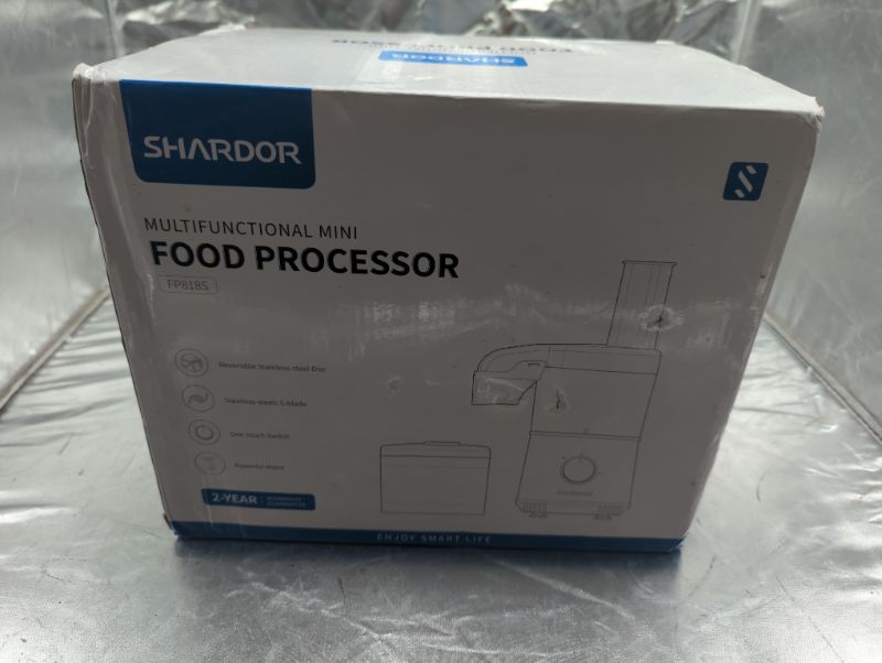 Photo 2 of SHARDOR 3.5-Cup Food Processor Vegetable Chopper for Chopping, Pureeing, Mixing, Shredding and Slicing, 350 Watts with 2 Speeds Plus Pulse, Silver