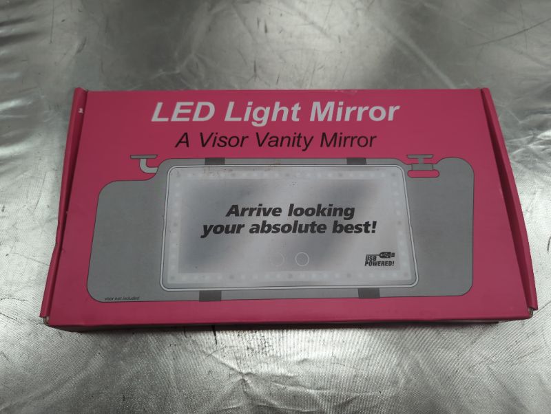 Photo 3 of A Must Have Item-Vanity Visor Car Mirror -LED 1000 lumens with Dual dimmer Control - Warm Lighting & Bright White Daylight Combination (White)
