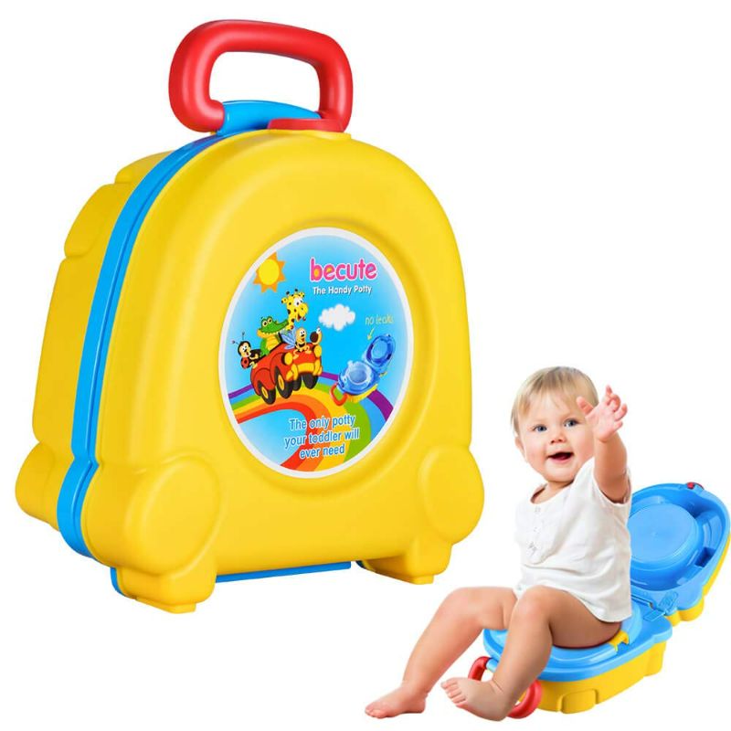Photo 1 of Portable Travel Potty Seat for Boys and Girls Safety's BeCute Potty Perfect for Camping Car Travel Suitable for under 2 years(Yellow)
