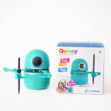 Photo 1 of Quincy the Robot Artist Draw Spell Write Read Add Learn Educational Fun for Kids Interactive Teaching Reading Writing Spelling Vocabulary Math Ages 3-5 Stem/Steam 64 Reusable QR Cards 4 Activity Books
