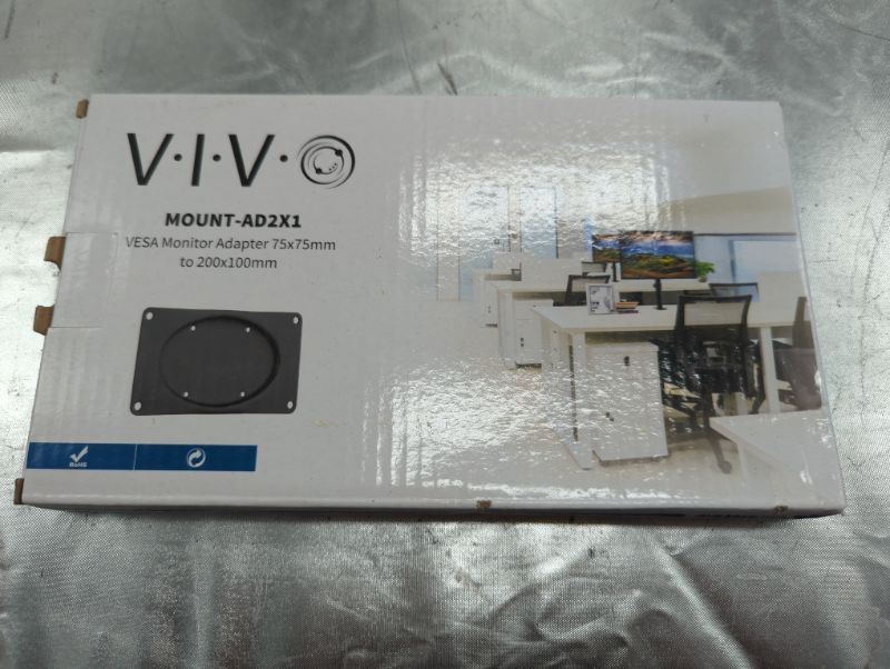 Photo 2 of VIVO Steel VESA Monitor Mount Adapter Plate for Monitor Screens up to 43 inches, Conversion Kit for VESA 200x100, MOUNT-AD2X1