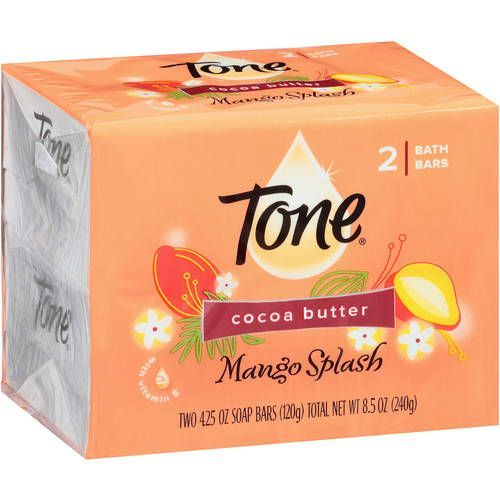 Photo 1 of (2 Pack) Tone Bath Bar Soap, Mango Splash, 4.25 Ounce Bars, 2 Ct NEW 