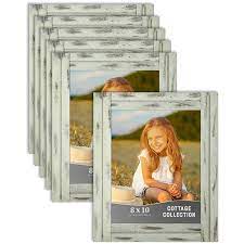 Photo 1 of Icona Bay 8x10 Creamery White Picture Frame, Farmhouse Style, 6 Pack, Cottage Collection (US Company)
