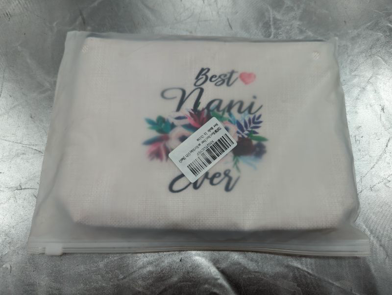 Photo 2 of TSOTMO Best Nani Ever Makeup Bag Nani Gift Grandma Gift from Grandchildren Grandma Birthday Gift (Nani)
