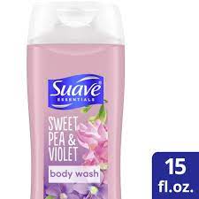 Photo 1 of Suave Essentials Body Wash Sweet Pea and Violet with Vitamin E Fragrance Bodywash and Shower Gel 15 oz - 3 Pack
